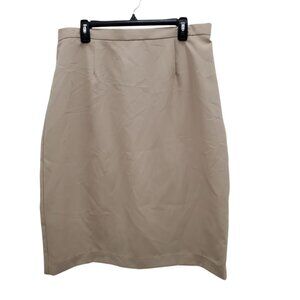 Fashion Bug Woman's Vintage‎ Beige High Waisted Career Pencil Skirt Plus 18/20W